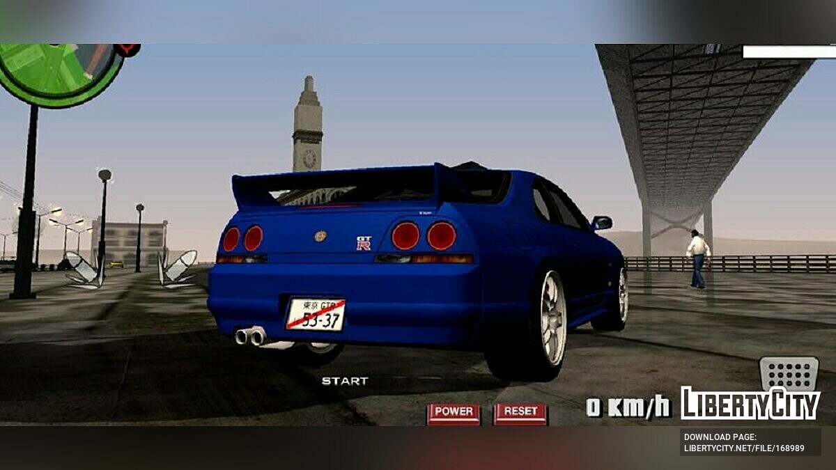 Скачать 1997 N.Skyline GT-R R33 V-Spec для GTA San Andreas (iOS, Android)