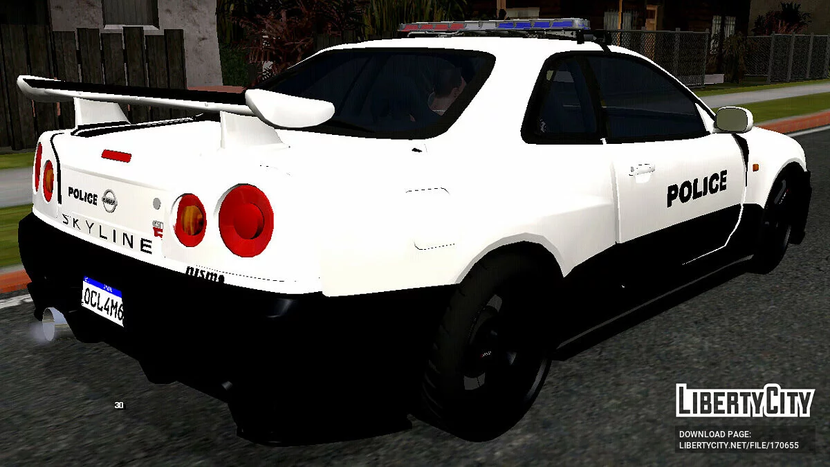 Nissan GT-R R34 - Полиция (только DFF) / GTA San Andreas (iOS, Android)