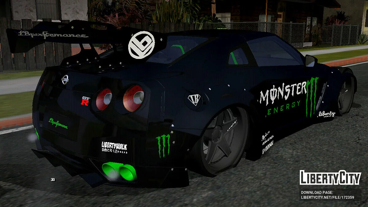 Nissan GTR Liberty Walk LB Perfomance (только DFF) / GTA San Andreas (iOS, Android)