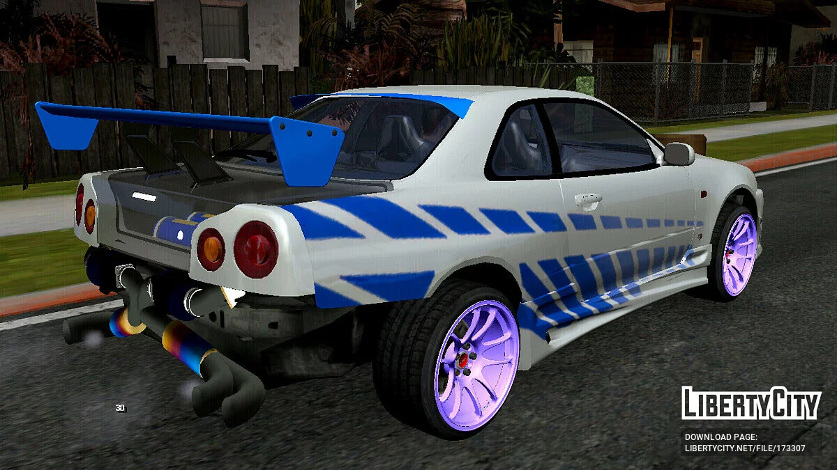 Nissan Skyline R34 TWIN TURBO / GTA San Andreas (iOS, Android)