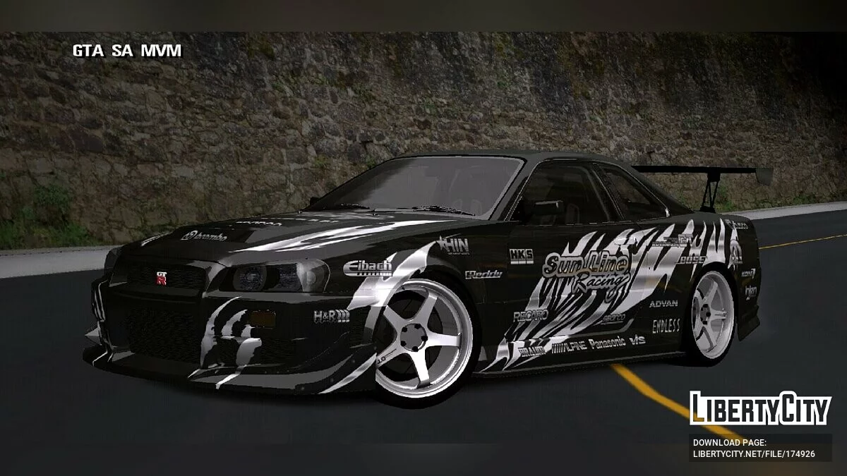 Nissan R34 / GTA San Andreas (iOS, Android)