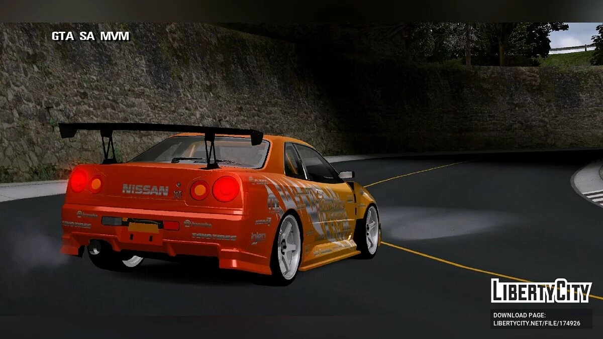 Nissan R34 / GTA San Andreas (iOS, Android)