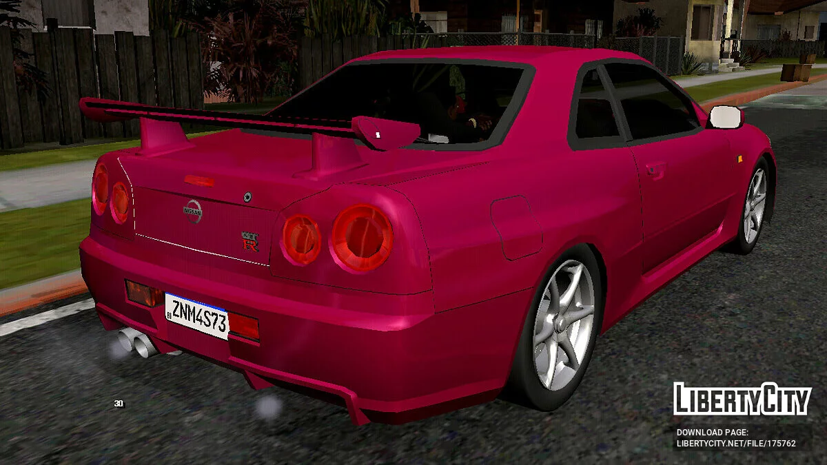 Nissan Skyline GT-R R34 ORIGINAL (только DFF) / GTA San Andreas (iOS, Android)