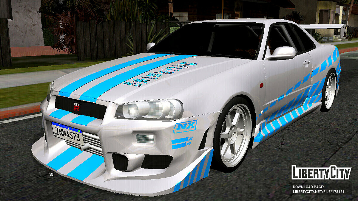 Скачать Nissan Skyline (только DFF) для GTA San Andreas (iOS, Android)