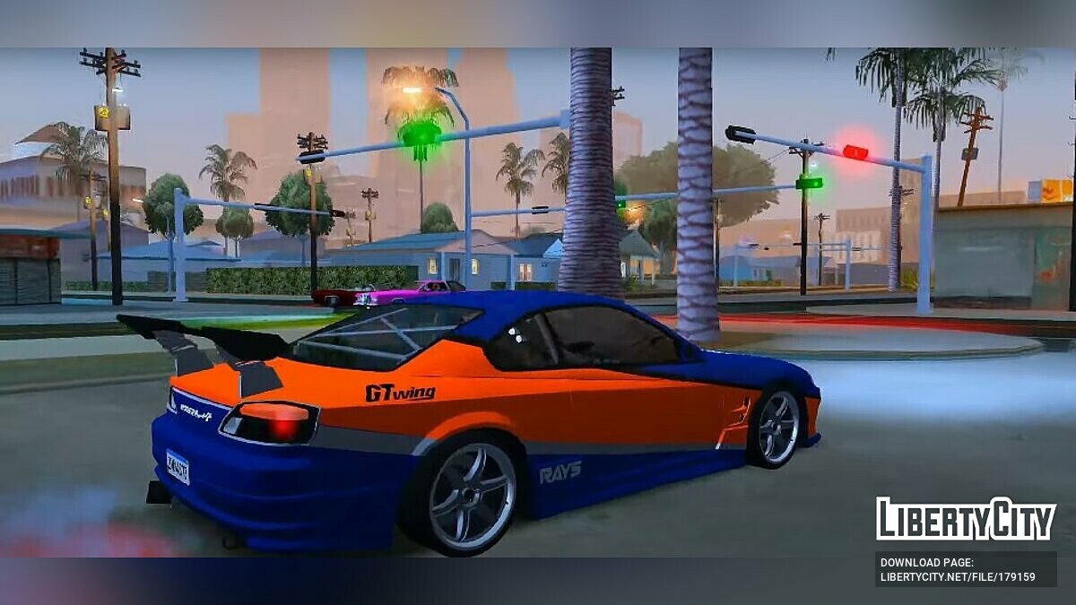 Скачать Nissan S15 MONALISA (только DFF) для GTA San Andreas (iOS, Android)