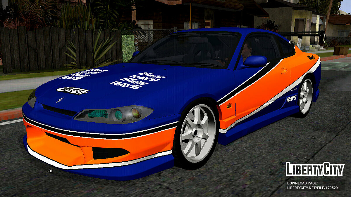 Скачать Nissan Silvia S15 Tokyo Drift (только DFF) для GTA San Andreas  (iOS, Android)