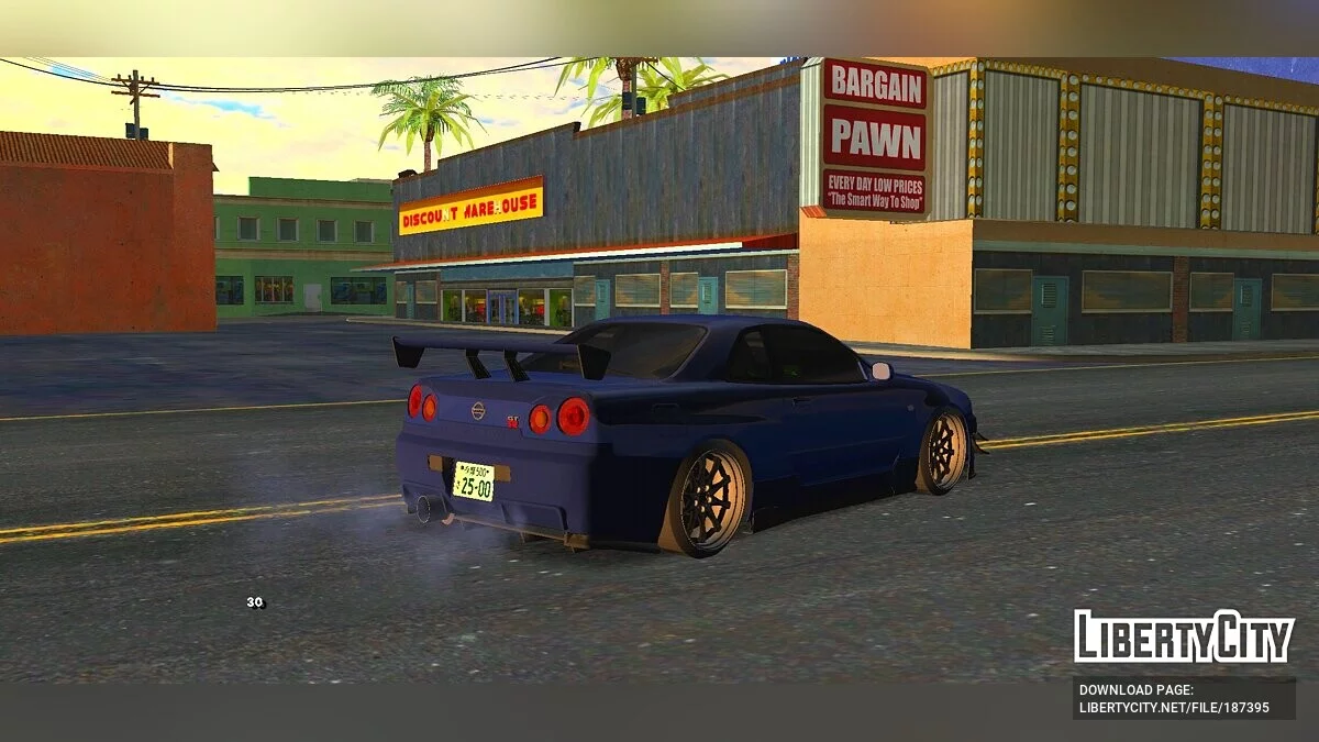 Nissan Skyline R34 (только DFF) / GTA San Andreas (iOS, Android)