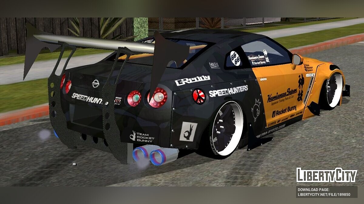 Скачать Nissan GTR R35 Rocket Bunny RD Life style для GTA San Andreas (iOS,  Android)