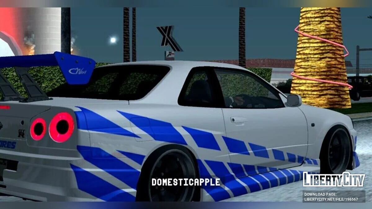 1999 Nissan Skyline GT-R R34 / GTA San Andreas (iOS, Android)