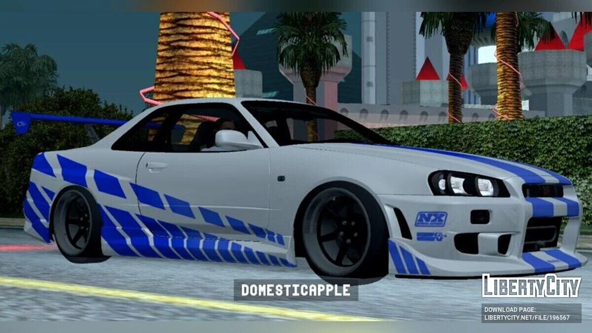 1999 Nissan Skyline GT-R R34 / GTA San Andreas (iOS, Android)