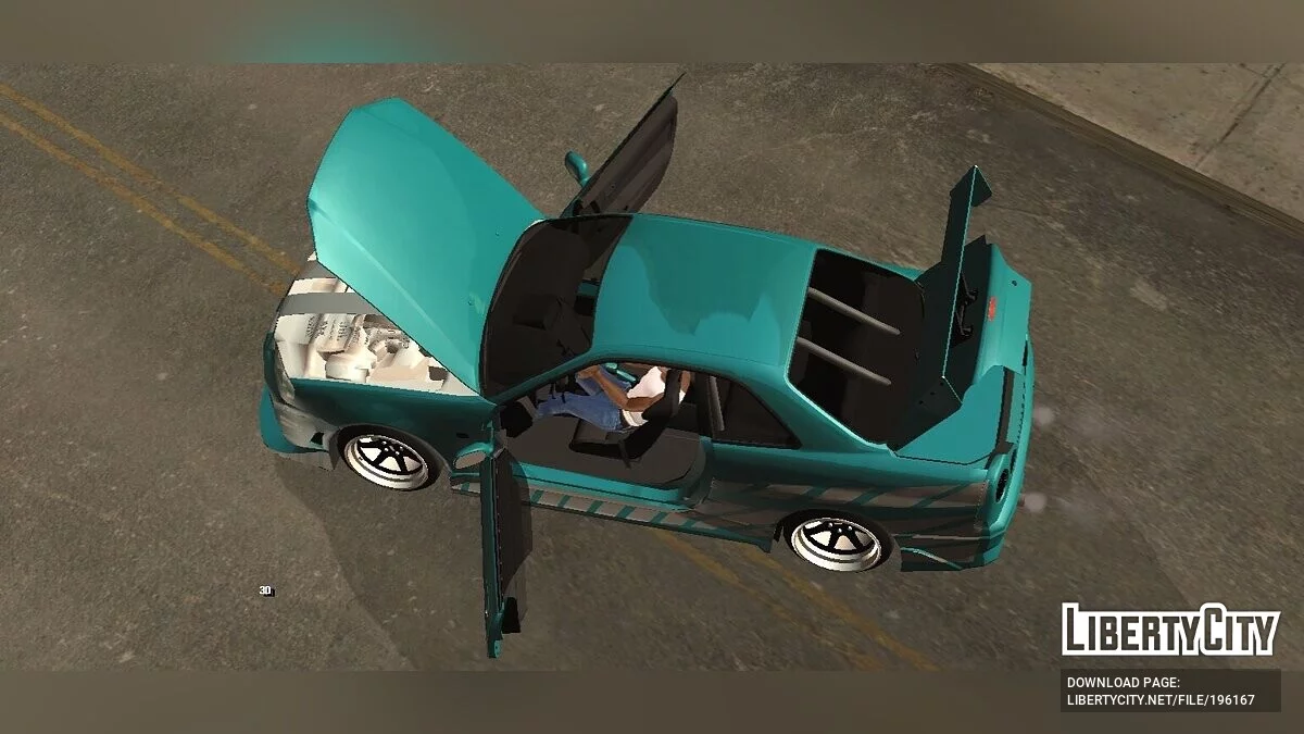 Nissan R34 V1 (только DFF) / GTA San Andreas (iOS, Android)