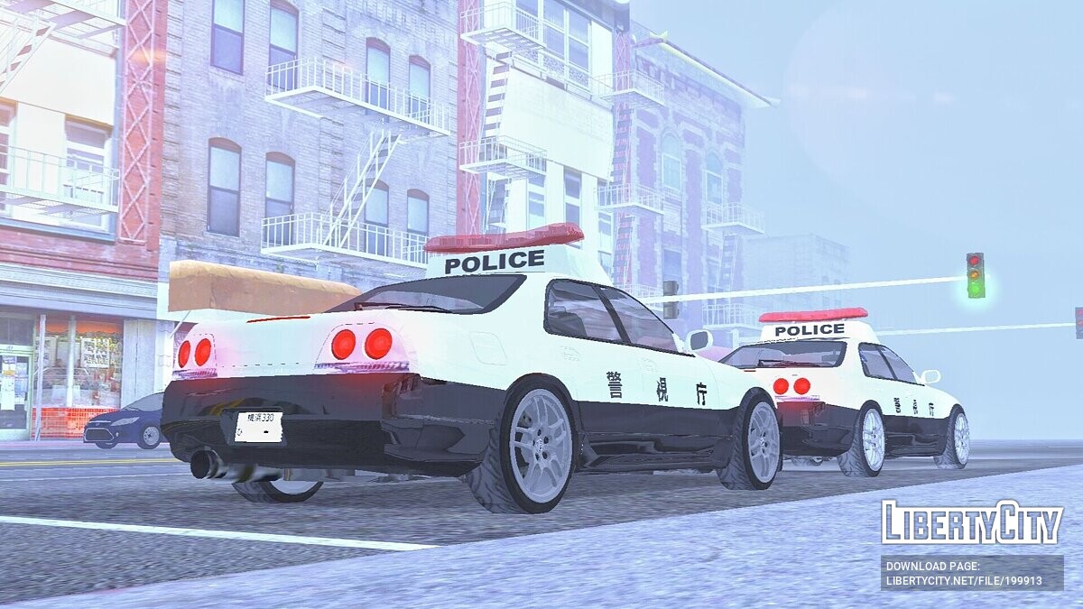 Скачать Nissan Skyline R33 - Японская полиция (только DFF) для GTA San  Andreas (iOS, Android)