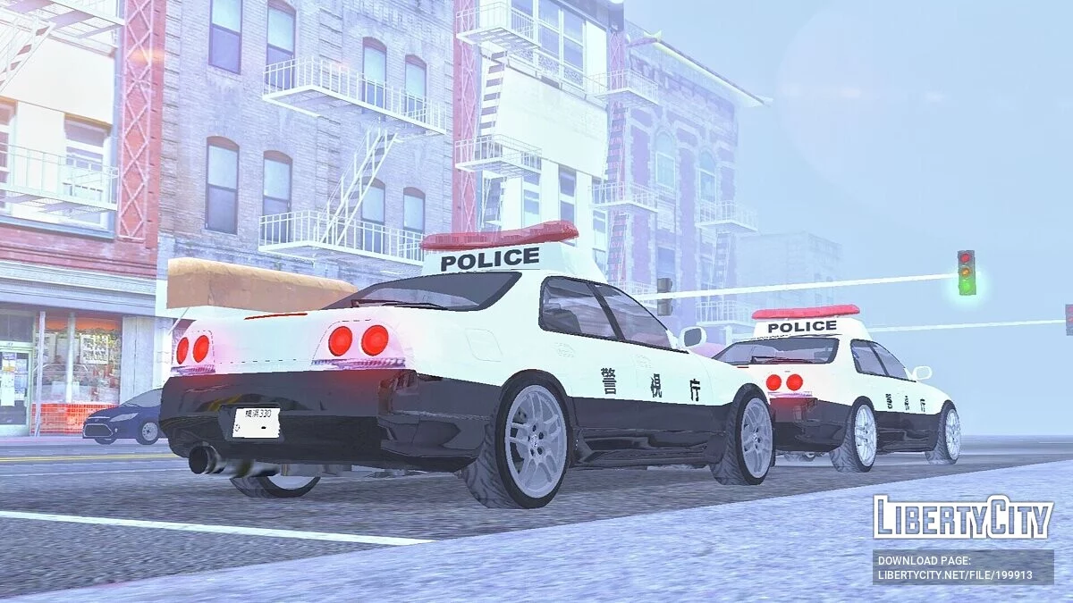 Nissan Skyline R33 - Японская полиция (только DFF) / GTA San Andreas (iOS, Android)
