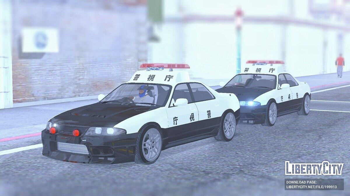 Скачать Nissan Skyline R33 - Японская полиция (только DFF) для GTA San  Andreas (iOS, Android)