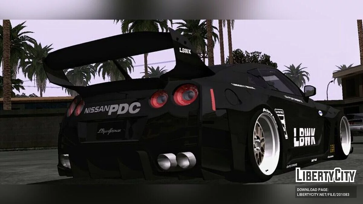 Nissan GTR35 Silhouette LBwalk (только DFF) / GTA San Andreas (iOS, Android)