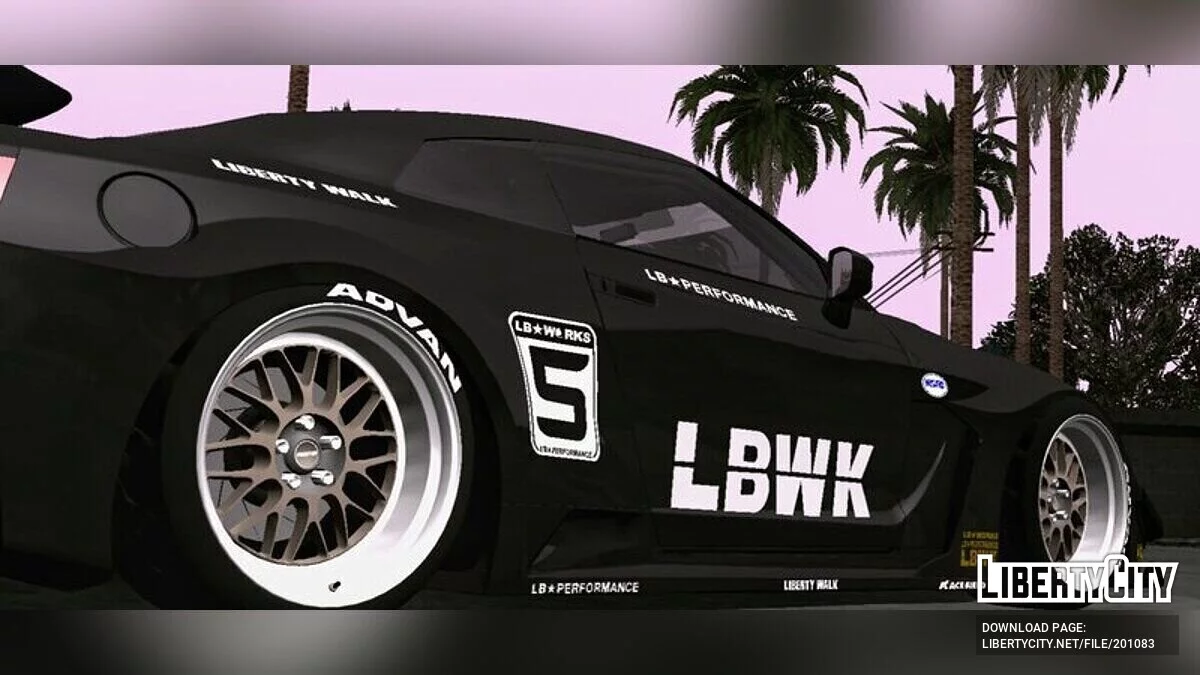 Nissan GTR35 Silhouette LBwalk (только DFF) / GTA San Andreas (iOS, Android)