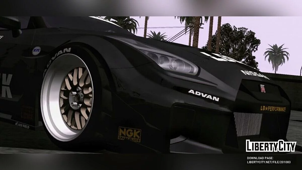 Nissan GTR35 Silhouette LBwalk (только DFF) / GTA San Andreas (iOS, Android)