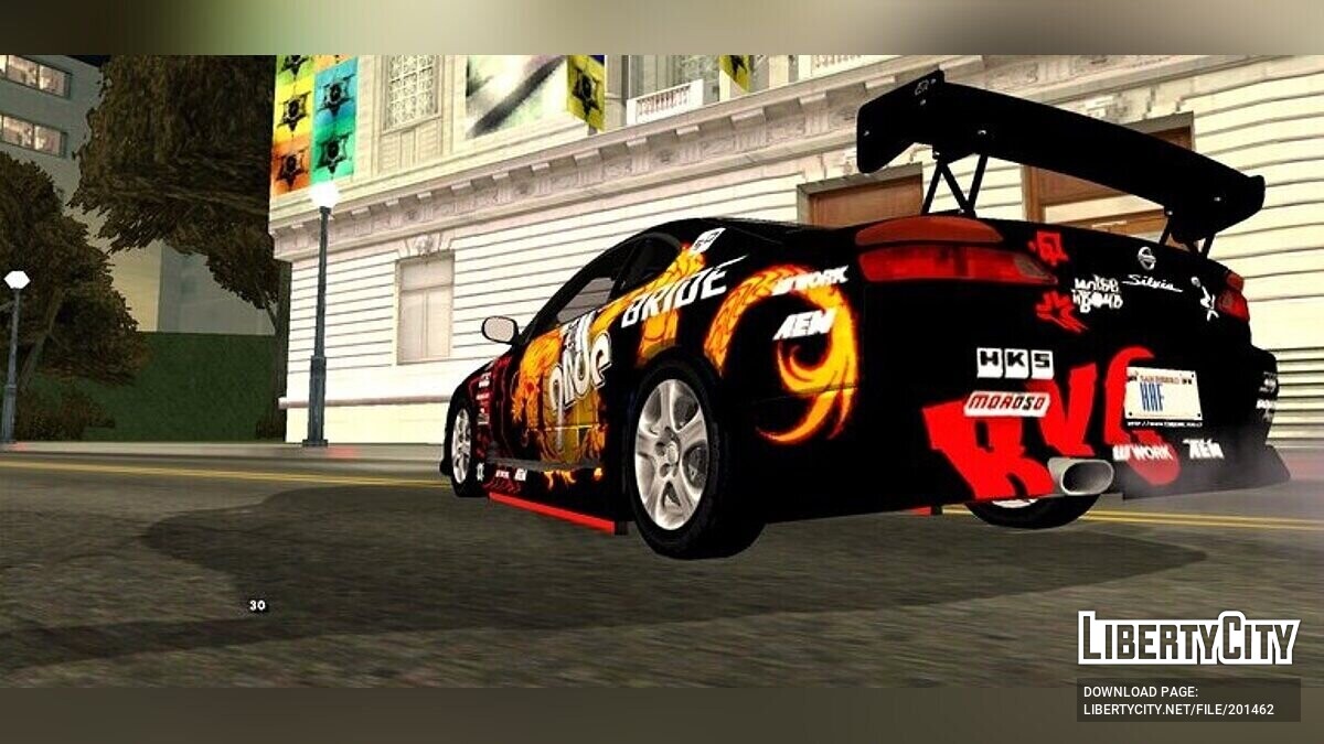 Скачать Nissan Silvia из NFS ProStreet для GTA San Andreas (iOS, Android)