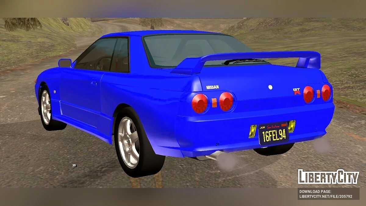 Nissan Skyline GT-R (R32) '89 (только DFF) / GTA San Andreas (iOS, Android)