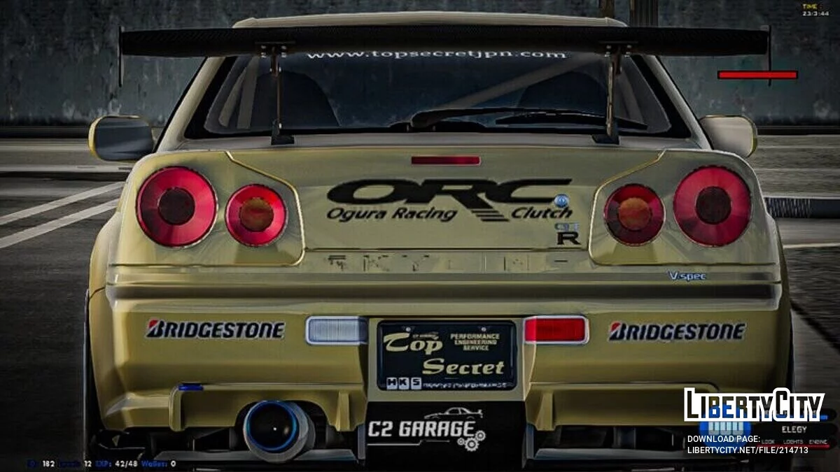 Nissan GTR-R34 TOP-SECRET Beerbaiyoke / GTA San Andreas (iOS, Android)