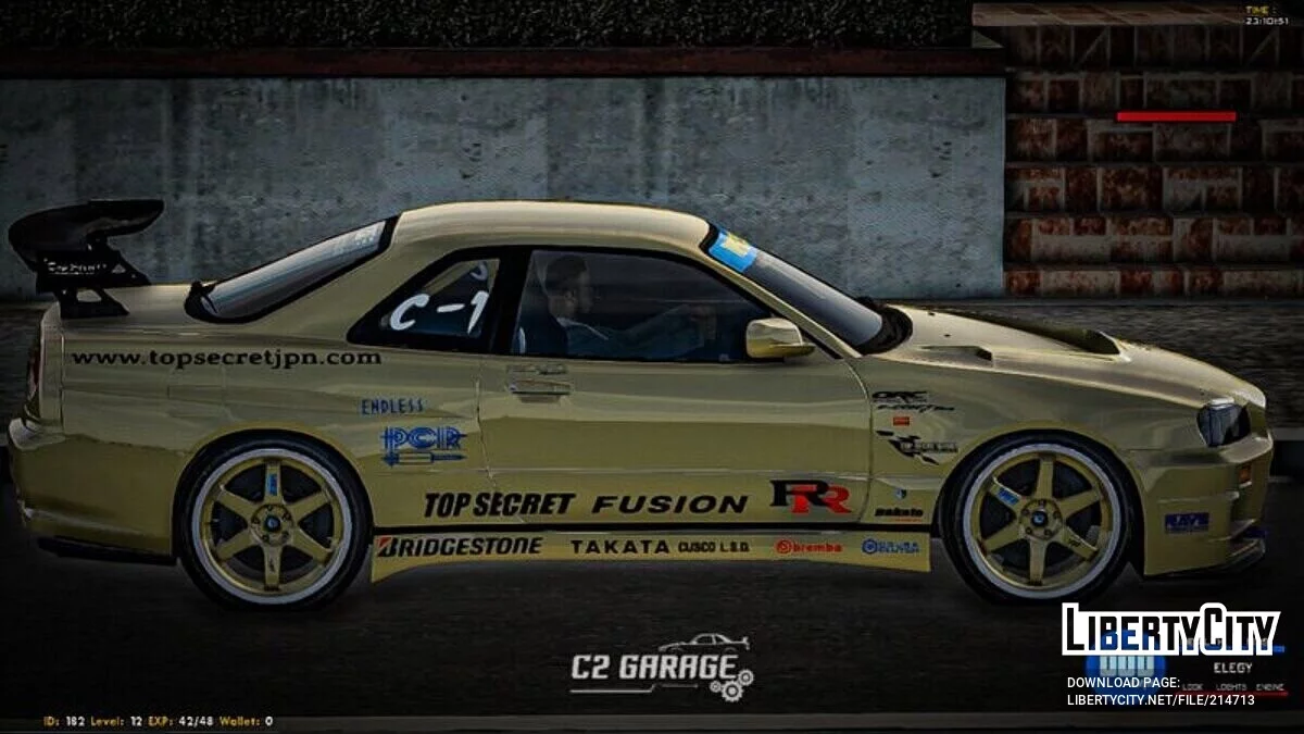 Nissan GTR-R34 TOP-SECRET Beerbaiyoke / GTA San Andreas (iOS, Android)
