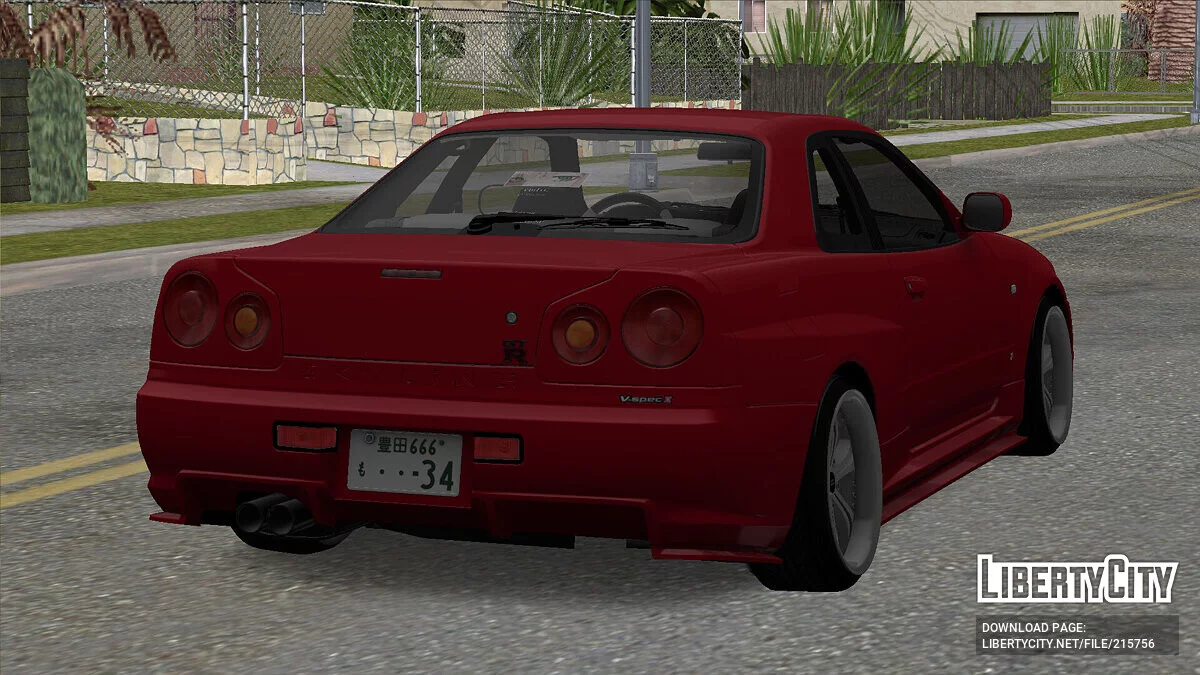 Nissan Skyline R34 / GTA San Andreas (iOS, Android)
