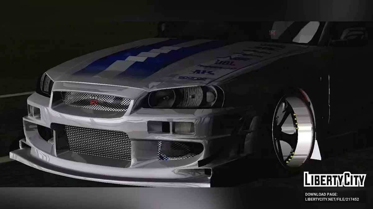 Nissan R34 Skyline FnF V2 / GTA San Andreas (iOS, Android)