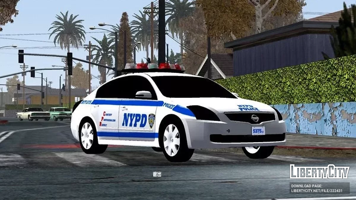 2009 Nissan Altima NYPD TMTF / GTA San Andreas (iOS, Android)