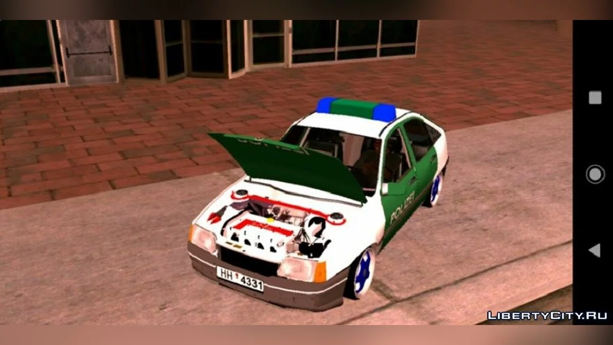 Opel Kadett 2.0 16v - Полиция / GTA San Andreas (iOS, Android)
