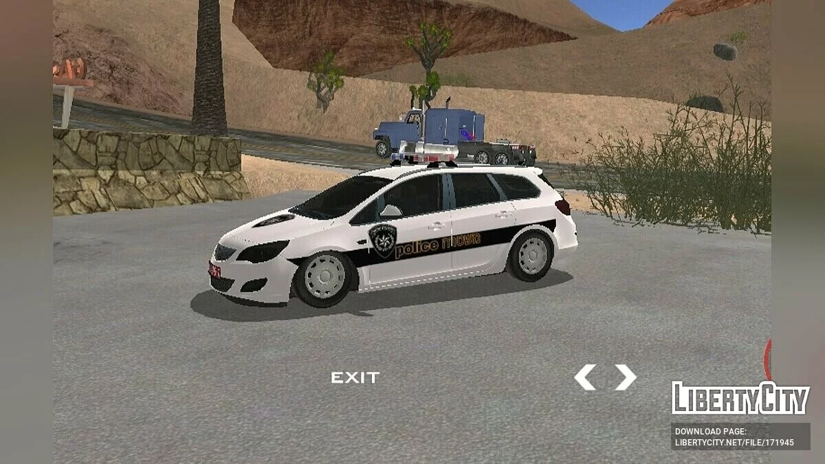 Opel Astra J - Полиция Израиля / GTA San Andreas (iOS, Android)
