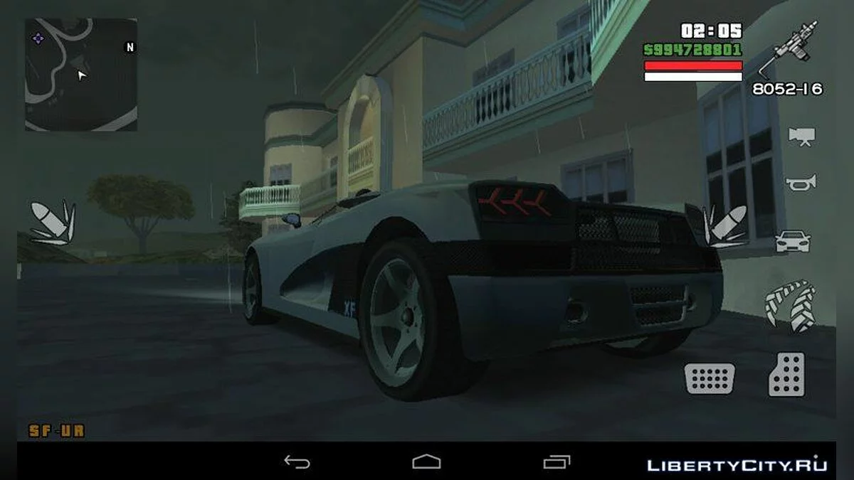 Entity XF из GTA 5 / GTA San Andreas (iOS, Android)