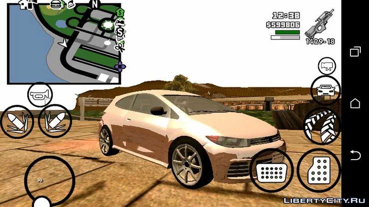 GTA 5 Dinka Blista v2 (только DFF) / GTA San Andreas (iOS, Android)