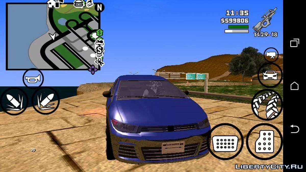 GTA 5 Dinka Blista v2 (только DFF) / GTA San Andreas (iOS, Android)