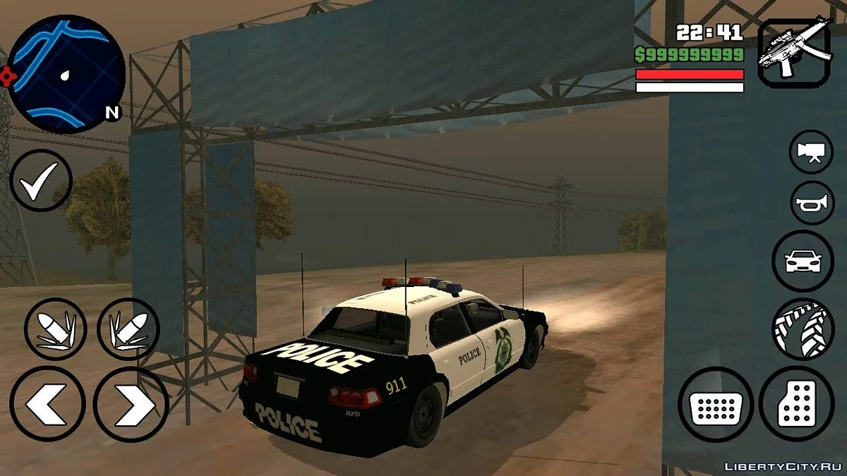 Полицейская машина из NFS:MW / GTA San Andreas (iOS, Android)