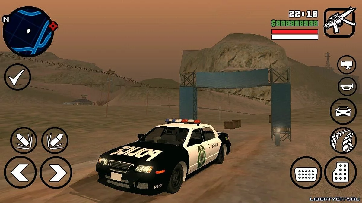 Полицейская машина из NFS:MW / GTA San Andreas (iOS, Android)