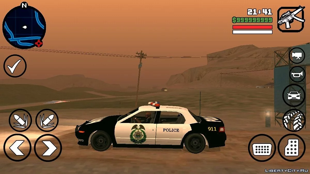 Полицейская машина из NFS:MW / GTA San Andreas (iOS, Android)