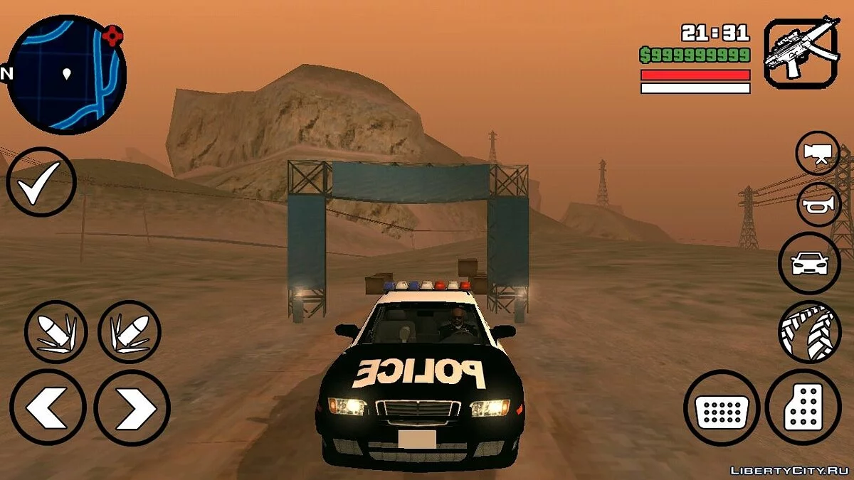 Полицейская машина из NFS:MW / GTA San Andreas (iOS, Android)