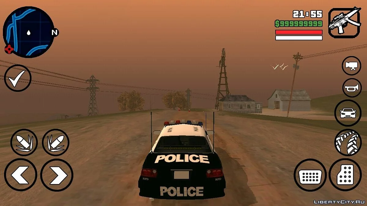 Полицейская машина из NFS:MW / GTA San Andreas (iOS, Android)