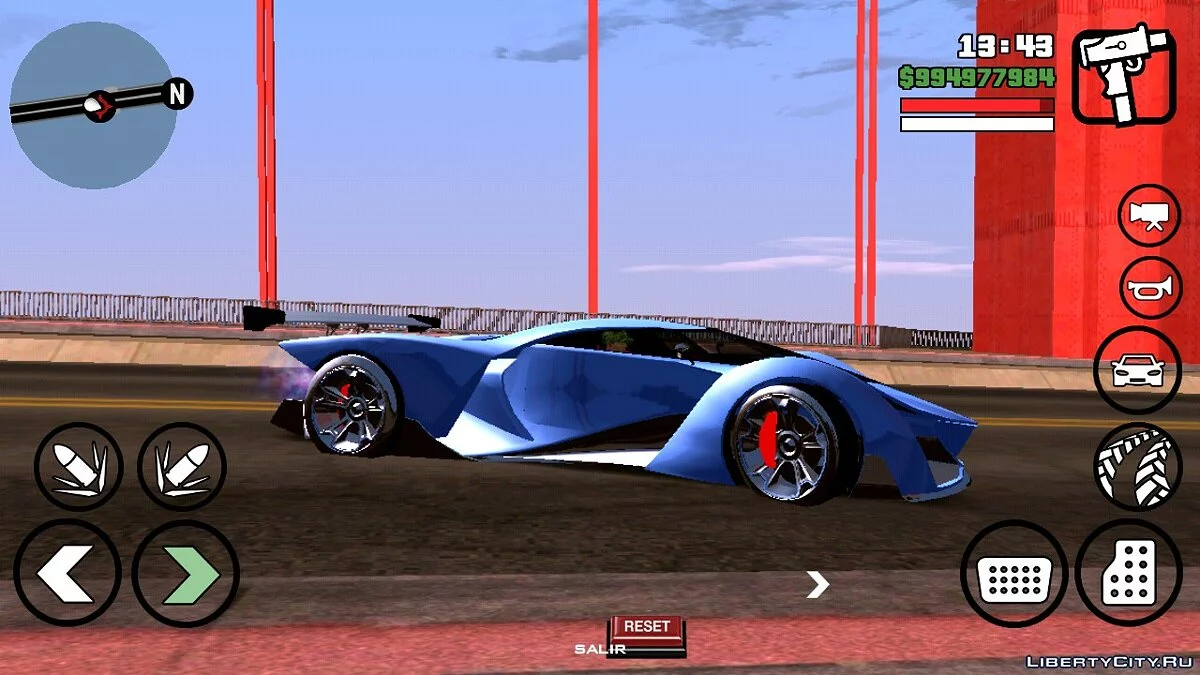 Grotti X80 Proto из GTA 5 (только DFF) / GTA San Andreas (iOS, Android)
