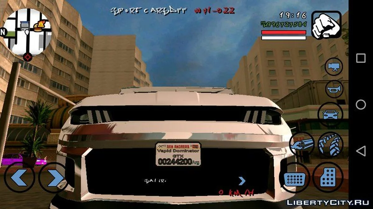 Vapid Dominator GTX (только DFF) / GTA San Andreas (iOS, Android)