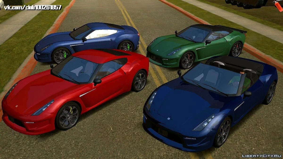 Grotti Carbonizzare из GTA5 (только DFF) / GTA San Andreas (iOS, Android)