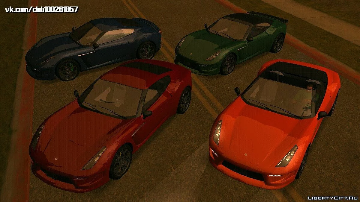 Grotti Carbonizzare из GTA5 (только DFF) / GTA San Andreas (iOS, Android)