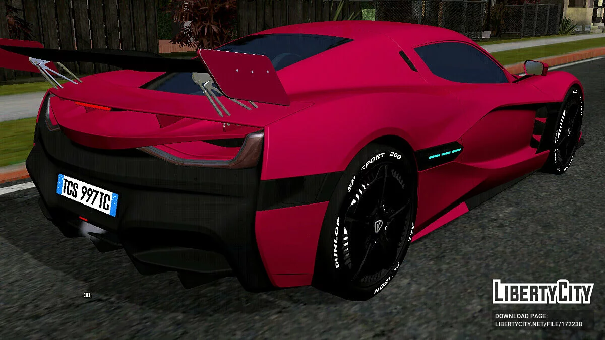 Rimac Concept Two 2019 (только DFF) / GTA San Andreas (iOS, Android)
