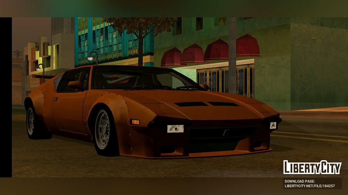 Скачать De Tomaso Pantera GT-4 (только DFF) для GTA San Andreas (iOS,  Android)