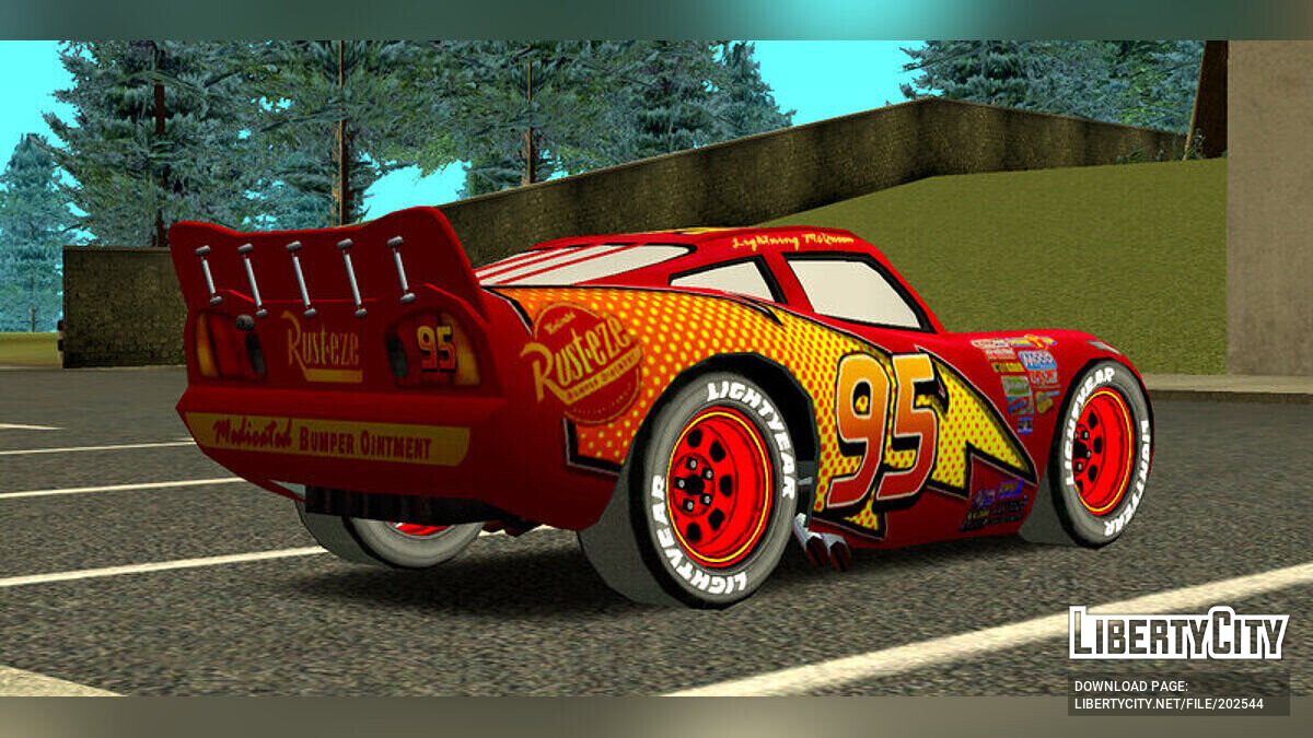 Скачать Lightning McQueen для GTA San Andreas (iOS, Android)