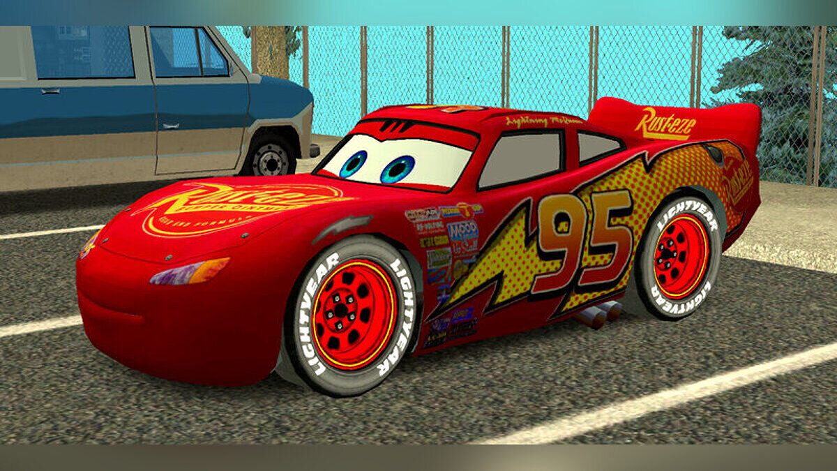 Скачать Lightning McQueen для GTA San Andreas (iOS, Android)