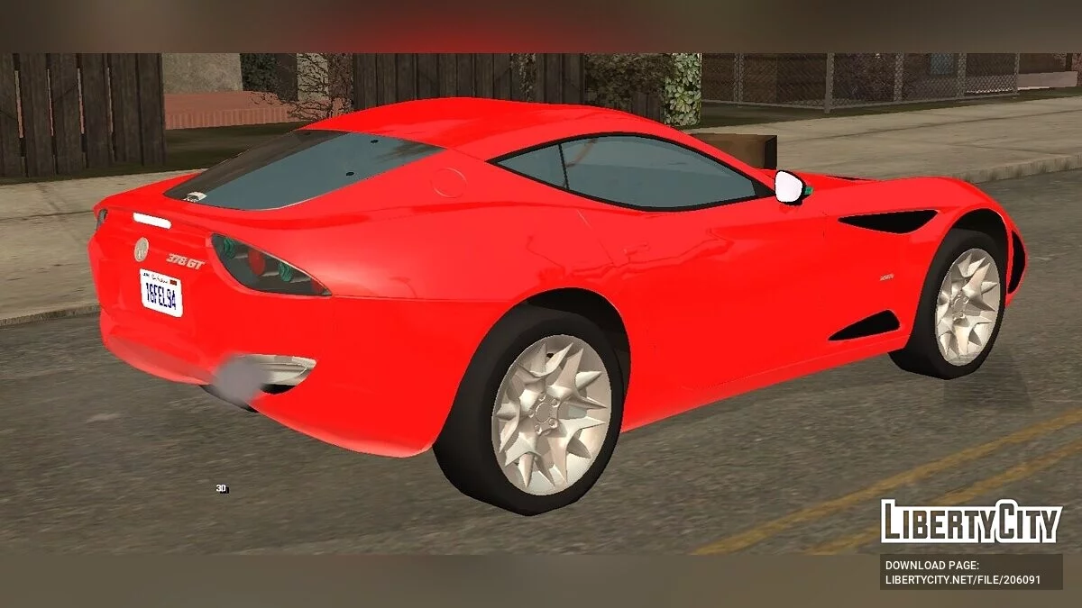 AC 378 GT Zagato '12 (только DFF) / GTA San Andreas (iOS, Android)