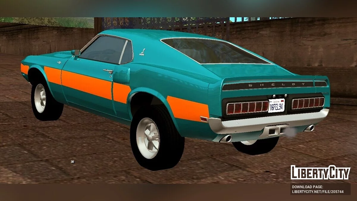 Shelby GT500 Cobra Jet '69 (Только DFF) / GTA San Andreas (iOS, Android)