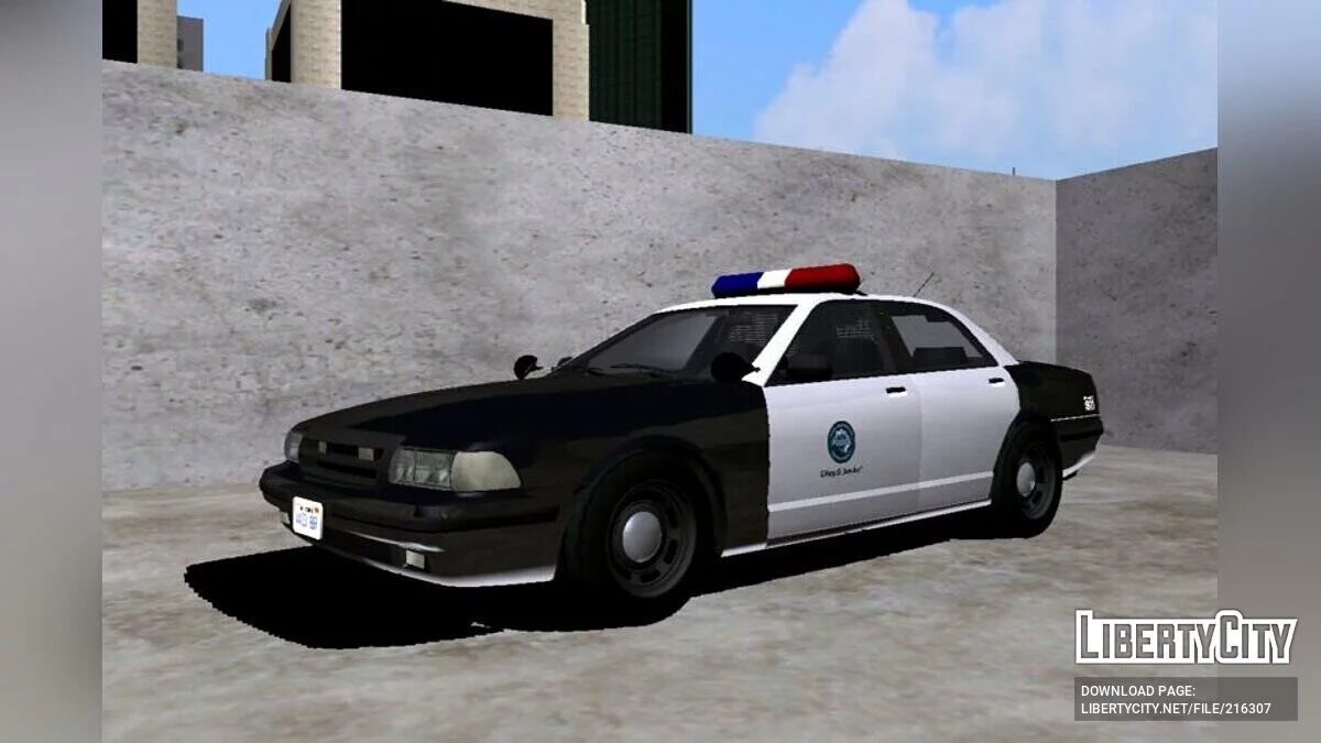 Vapid Police Cruiser (Stanier LE) - только DFF / GTA San Andreas (iOS, Android)