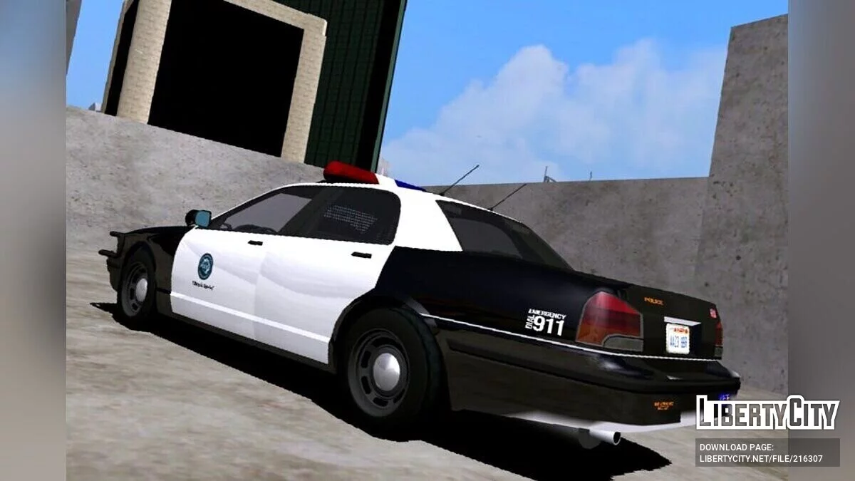Vapid Police Cruiser (Stanier LE) - только DFF / GTA San Andreas (iOS, Android)
